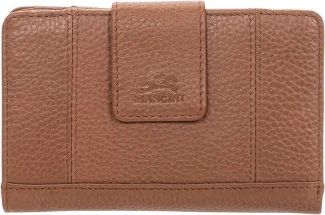 Main image of Mancini Pebbled Ladies RFID Medium Clutch Wallet