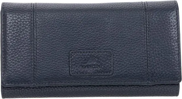 Main image of Mancini Pebbled Ladies RFID Trifold Wallet