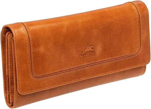 Main image of Mancini South Beach RFID Secure Quadruple Fold Wallet