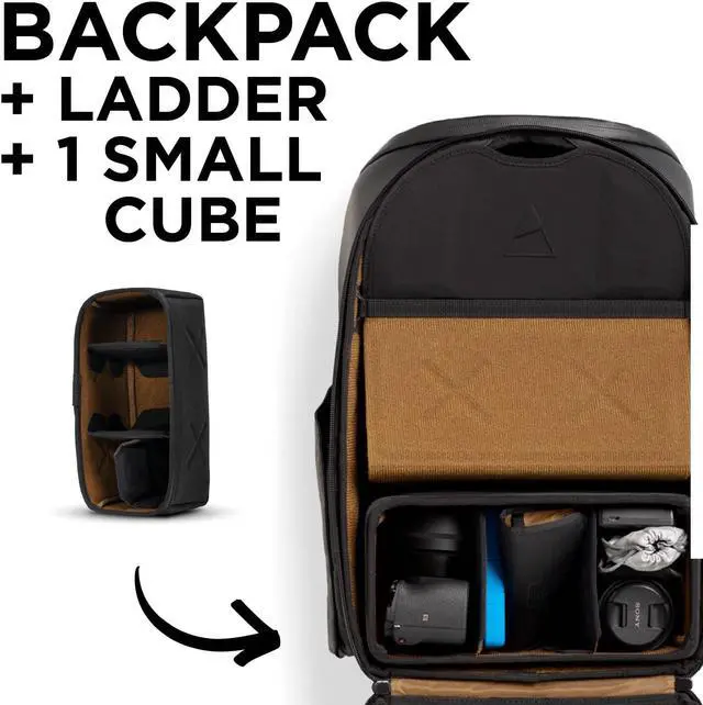 Alt view image 2 of 9 - nomatic mckinnon camera backpack 25l - backpack, ladder & small camera cube
