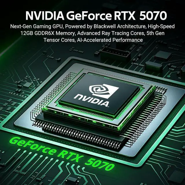 Alt view image 5 of 7 - Lenovo Legion Tower 5i Gaming Desktop PC Intel Ultra 7 265F, GeForce RTX 5070 12GB, 16GB DDR5, 1TB PCIe SSD, WiFi 6E, RGB Cooling, Windows 11 Pro