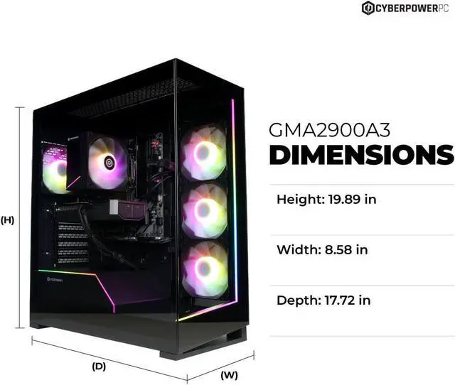 Alt view image 3 of 7 - CyberPowerPC Gamer Master Gaming Desktop PC AMD Ryzen 7 8700F, GeForce RTX 5060 Ti 8GB, 16GB DDR5, 1TB PCIe SSD, WiFi, Windows 11 Home