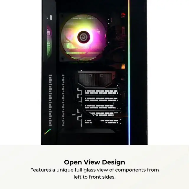 Alt view image 4 of 7 - CyberPowerPC Gamer Master Gaming Desktop PC AMD Ryzen 7 8700F, GeForce RTX 5060 Ti 8GB, 16GB DDR5, 1TB PCIe SSD, WiFi, Windows 11 Home