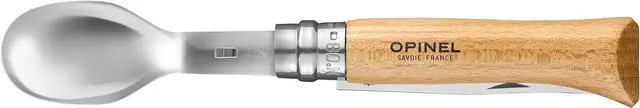 Alt view image 3 of 7 - Opinel Picnic+ Cutlery Set with No. 08 Folding Knife, Fork, Spoon & Microfiber Case