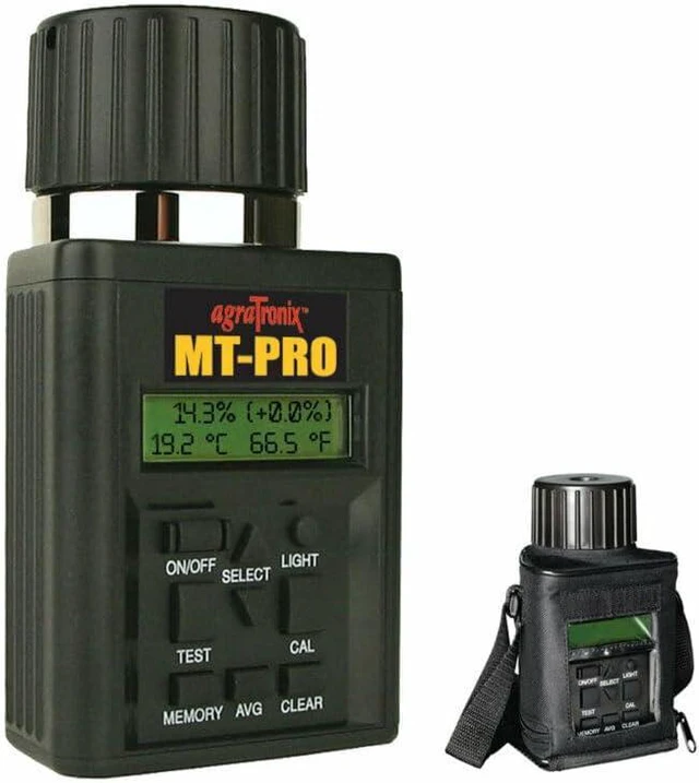 Alt view image 2 of 6 - AgraTronix MT-PRO Portable Grain Moisture Tester, Digital Meter, 40 Grain Scales, Carry Case, Model 08125