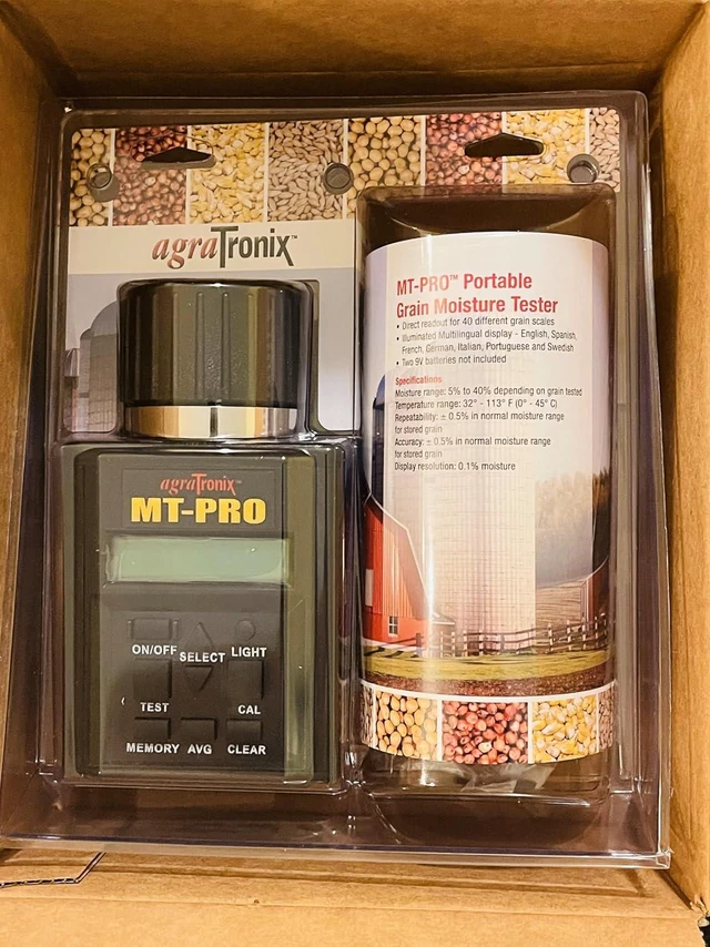 Alt view image 3 of 6 - AgraTronix MT-PRO Portable Grain Moisture Tester, Digital Meter, 40 Grain Scales, Carry Case, Model 08125