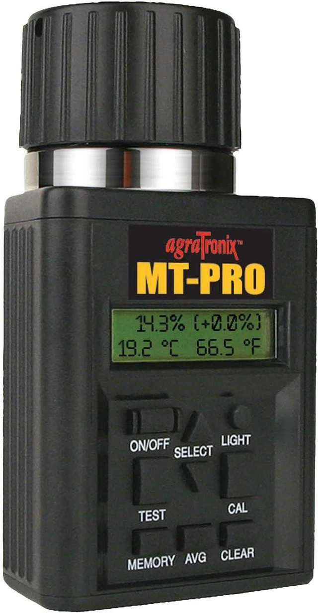 Alt view image 6 of 6 - AgraTronix MT-PRO Portable Grain Moisture Tester, Digital Meter, 40 Grain Scales, Carry Case, Model 08125