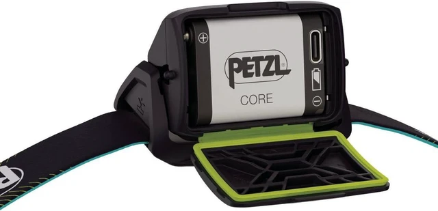 Alt view image 5 of 7 - Petzl ACTIK CORE Rechargeable Headlamp, 650 Lumens, Green - E065AB03