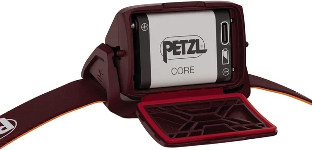 Alt view image 5 of 7 - Petzl ACTIK CORE Rechargeable Headlamp, 650 Lumens, Red - E065AB02