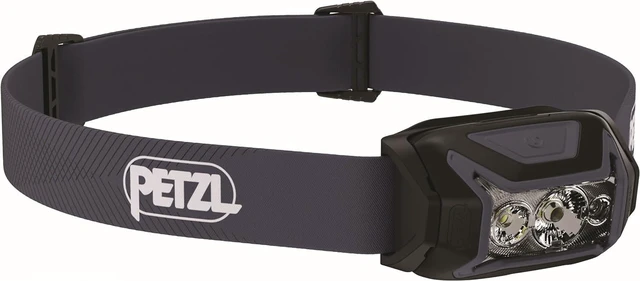 Main image of Petzl ACTIK LED Headlamp 450 Lumens, Red Light, Hybrid Concept, IPX4 Weather Resistant, 3 AAA Batteries Included, Black - E063AB00