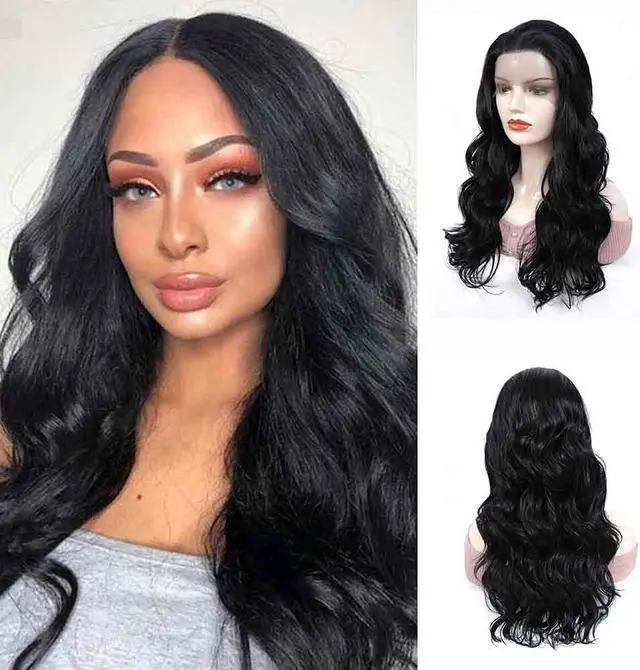 Main image of Lace Front Wigs Human Hair Grade 10A Body Wave Pre Plucked 13x4 Transparent Lace Frontal Wig with Baby Hair 150% Density Brazilian Lace Front Human Hair MALAIKA Wigs for Black Women (18inch,Natural Co