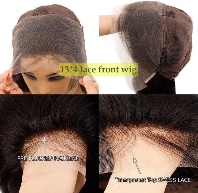 Alt view image 5 of 7 - Lace Front Wigs Human Hair MALAIKA Grade 10A 13x4 Deep Wave Lace Closure Wigs for Black Women 150% Density Brazilian Virgin Human Hair Wigs Pre Plucked with Baby Hair (20 Inch,Natural Color)