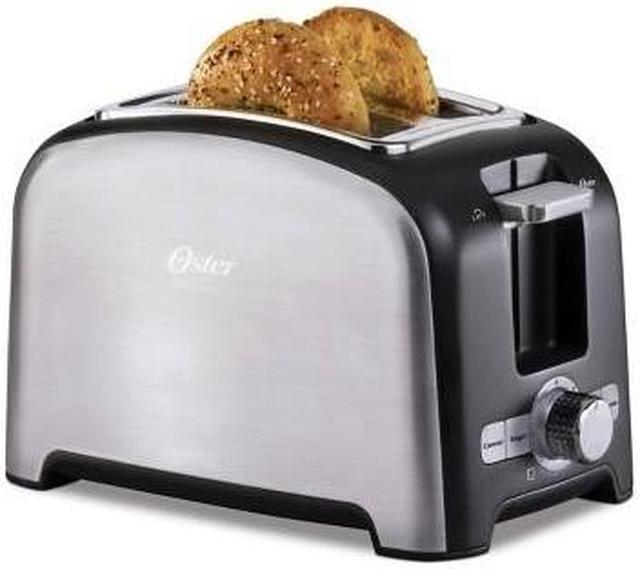 Oster 4-Slice Toaster w/ Extra Wide Slots Bagel & Toast Lift, Gray