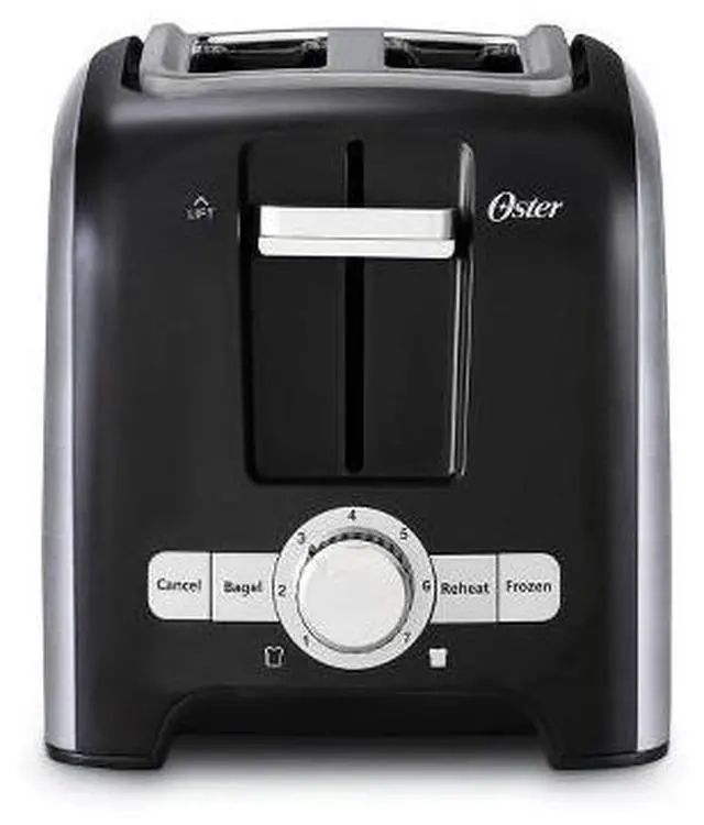 Alt view image 2 of 10 - Oster 2 Slice Wide Slot Toaster - Brushed Stainless Steel 2153501