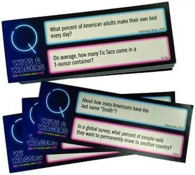 Alt view image 4 of 6 - Wits & Wagers Vegas Board Game