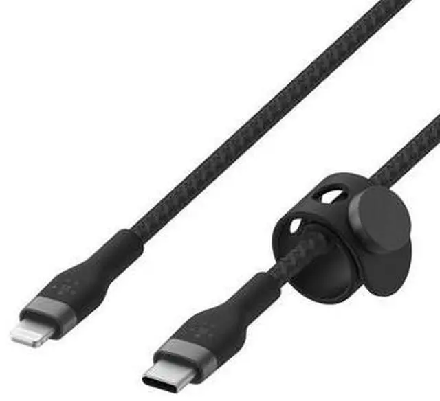 Alt view image 12 of 16 - Belkin USB-C Cable with Lightning Connector CAA011BT2MBK