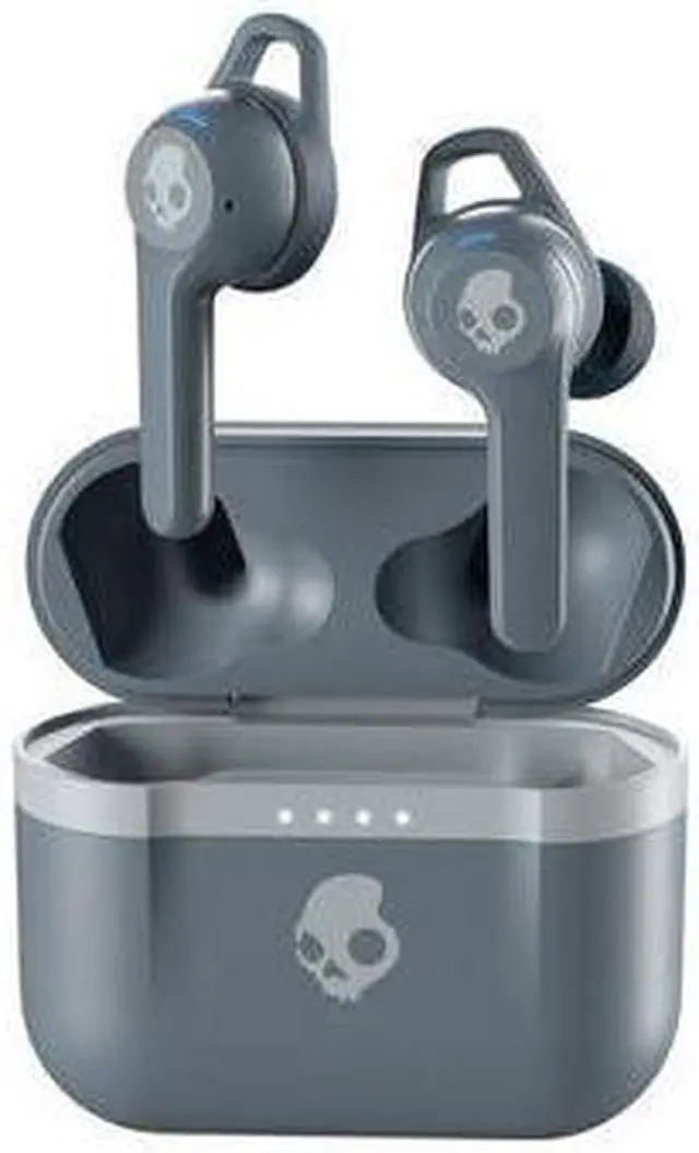 Alt view image 11 of 12 - Skullcandy Indy Evo Grey True Wireless Bluetooth Headphones