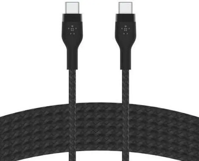 Alt view image 4 of 7 - Belkin BoostCharge Pro Flex USB-C Cable with USB-C Connector 10' Cable + Strap - Slate