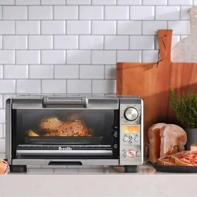 Alt view image 16 of 19 - Breville the Mini Smart Oven®, Electric Countertop Toaster Oven, Small Portable Oven, BOV450XL, Brushed Stainless Steel