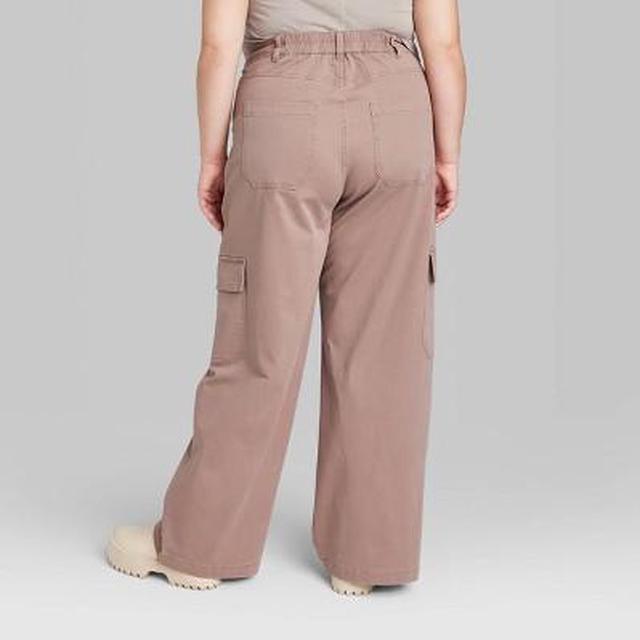 Women's High-Rise Straight Leg Cargo Pants - Wild Fable