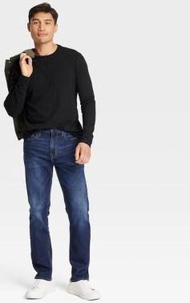 Men's Slim Straight Fit Jeans - Goodfellow & Co™ Dark Wash 32x34