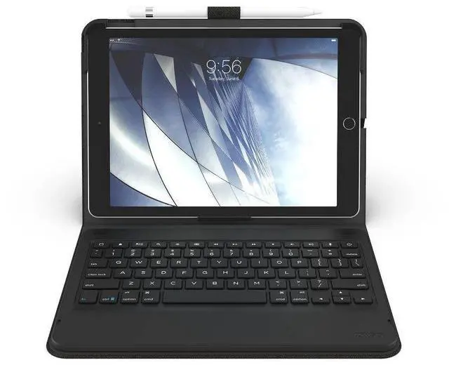 Alt view image 7 of 11 - ZAGG Messenger Folio Apple iPad 10.2 inches Portable Typing Wireless Keyboard and Case
