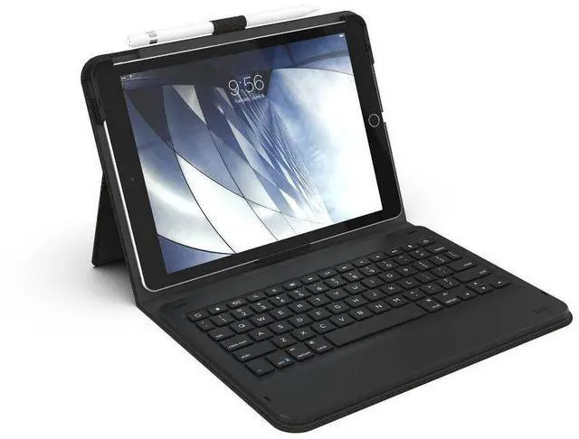 Alt view image 8 of 11 - ZAGG Messenger Folio Apple iPad 10.2 inches Portable Typing Wireless Keyboard and Case