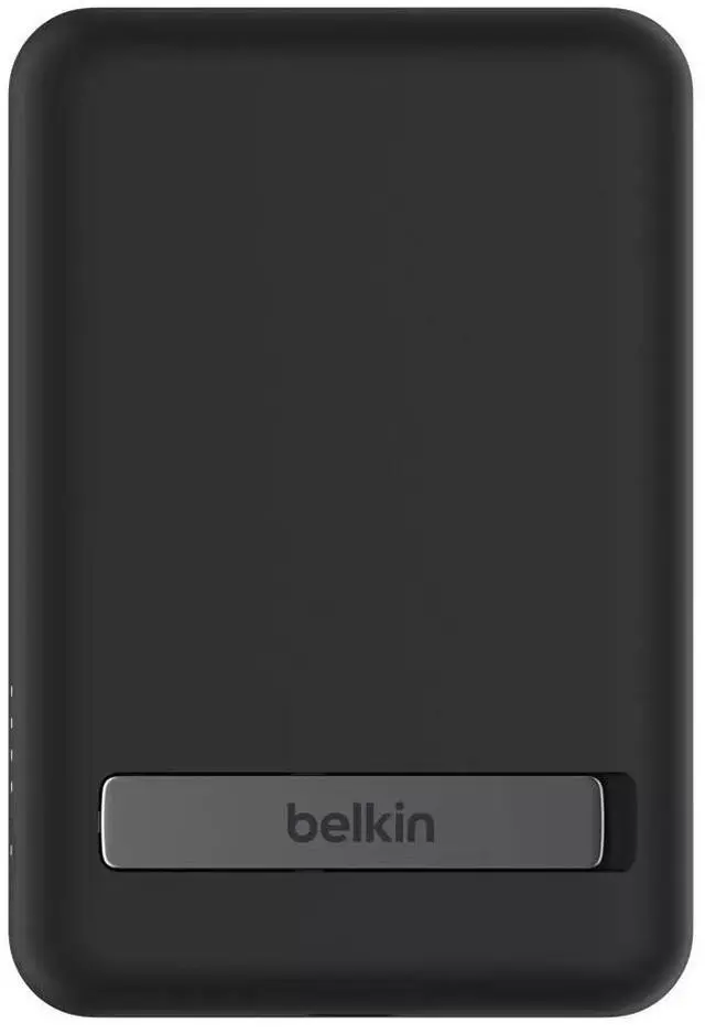 Alt view image 2 of 6 - Belkin Magnetic Wireless Power Bank 5K + Stand, Black