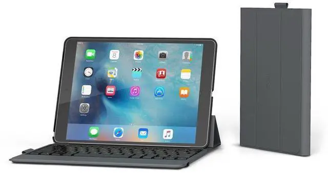 Alt view image 2 of 11 - ZAGG ID8MBN Detachable Keyboard and Folio Case To Add To Your Tablet and Protect It, Fits Tablets Up To 9.7 Inch, Black