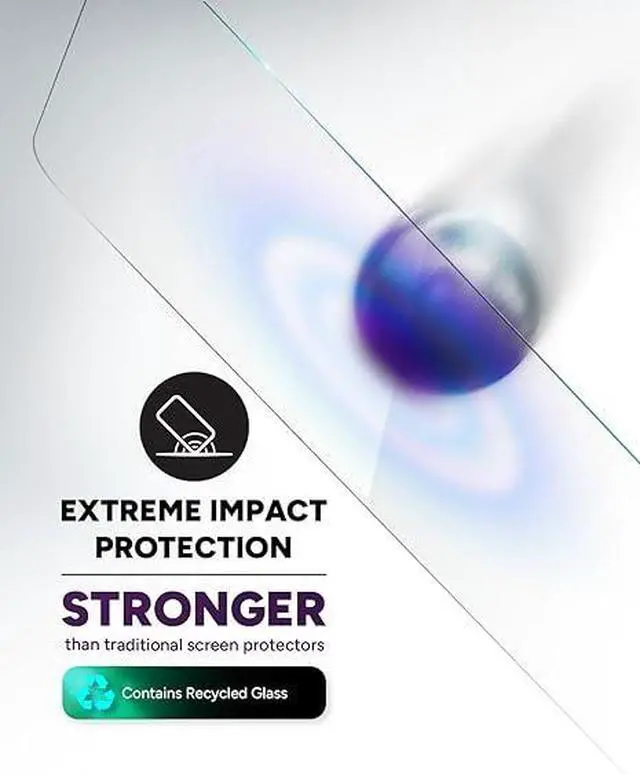 Alt view image 5 of 5 - ZAGG Apple iPhone 15 Pro Glass XTR Display Screen Protector Blue Light Filter