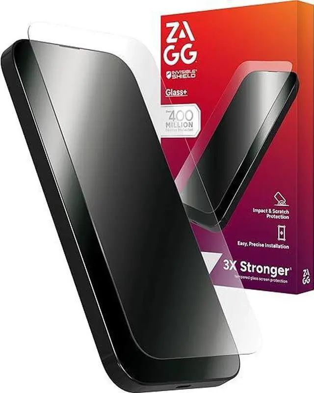 Alt view image 4 of 5 - ZAGG Apple iPhone 15 Pro Glass XTR Display Screen Protector Blue Light Filter