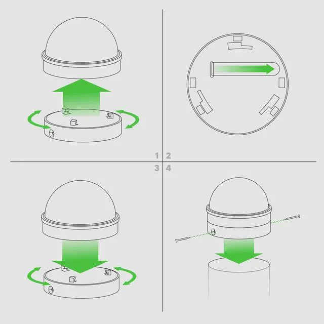 Alt view image 5 of 5 - Classy Caps Black Chainlink Summit Solar Post Cap - 2 Pack