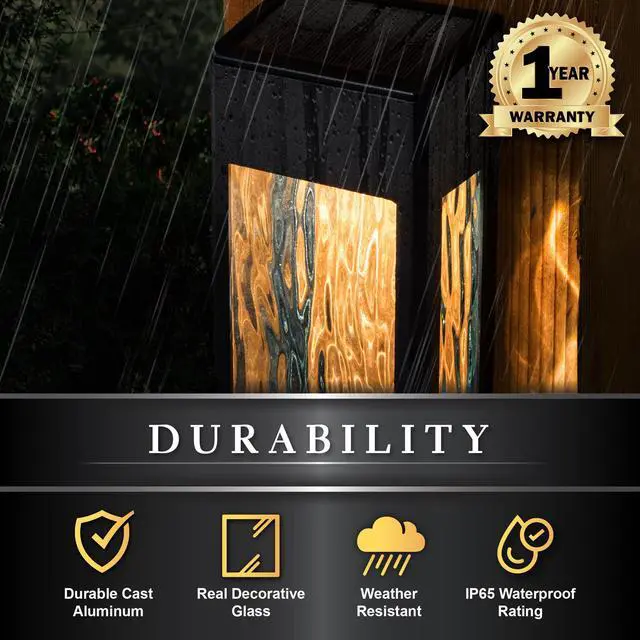 Alt view image 4 of 7 - Classy Caps Black Aluminum Lancaster Deck & Wall Light