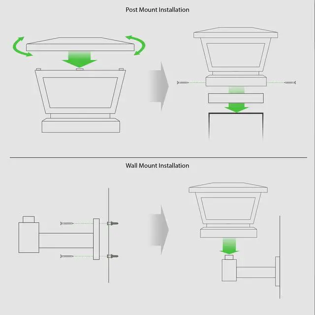 Alt view image 7 of 7 - Classy Caps 5X5/4X4/3.5X3.5 White Fairmont Solar Post Cap