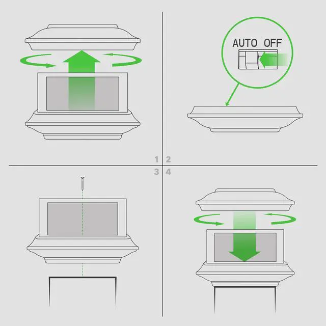 Alt view image 7 of 7 - Classy Caps 4X4 Black Aluminum Colonial Solar Post Cap