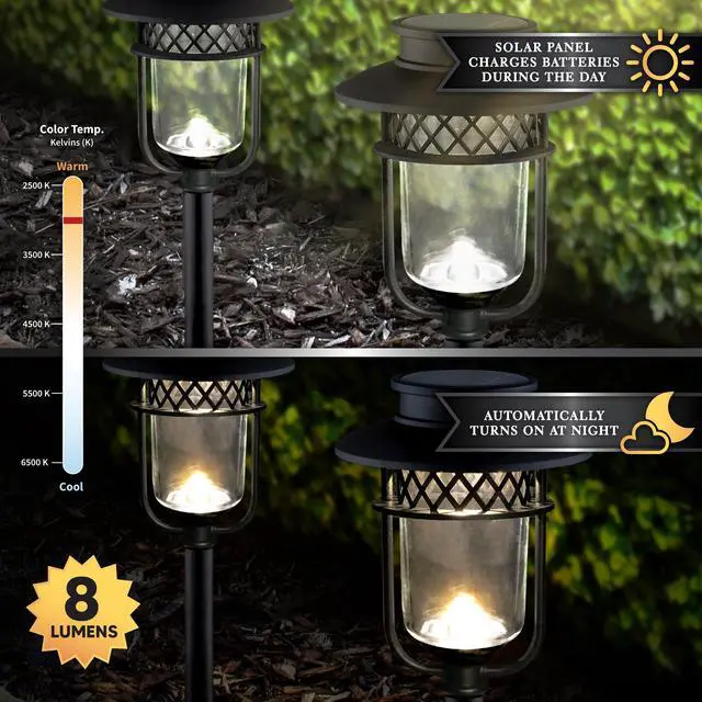 Alt view image 2 of 7 - Classy Caps Black Stainless Steel Landscape, Path & Garden Light - 4 Pack