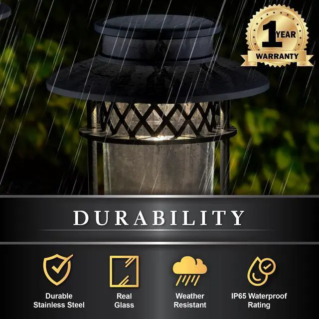 Alt view image 4 of 7 - Classy Caps Black Stainless Steel Landscape, Path & Garden Light - 4 Pack