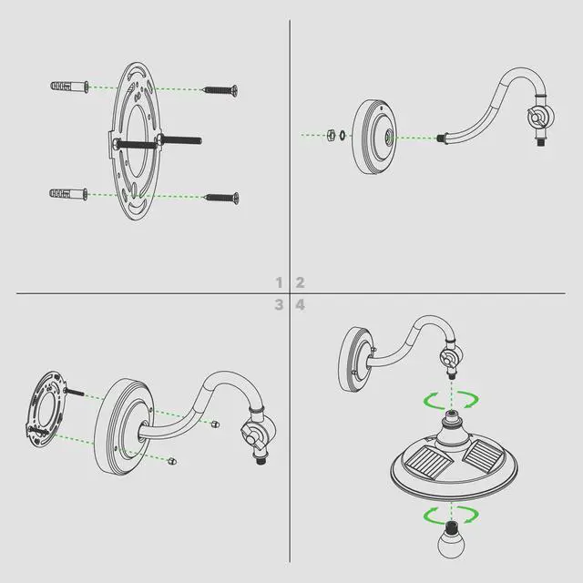 Alt view image 7 of 7 - Classy Caps Dark Bronze Solar Barn Light