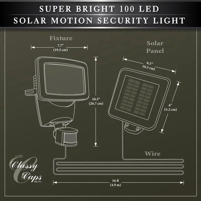 Alt view image 6 of 7 - Super Bright 100 LED Solar Motion Security Light