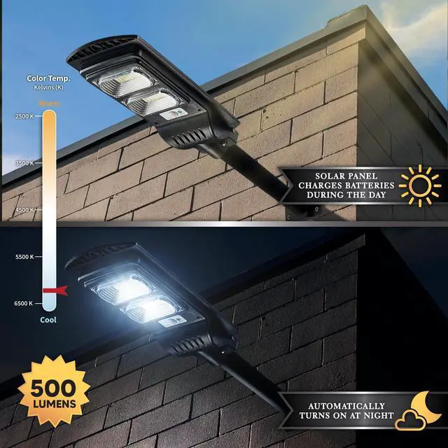 Alt view image 3 of 7 - Classy Caps Solar Security Street Light