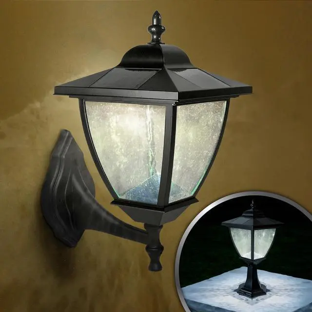 Main image of Classy Caps Black Aluminum Elegante Solar Lamp