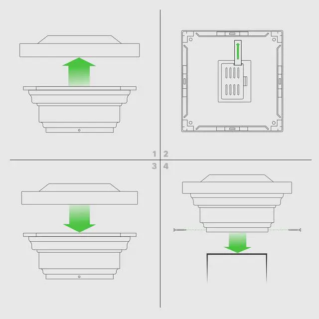 Alt view image 7 of 7 - Classy Caps 4X4 White PVC Regal Solar Post Cap