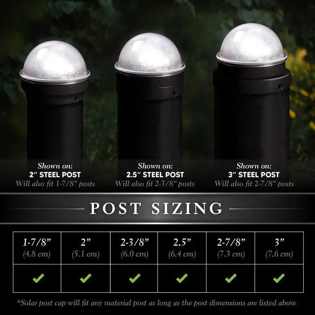 Alt view image 2 of 7 - Classy Caps Black Chainlink Summit Solar Post Cap