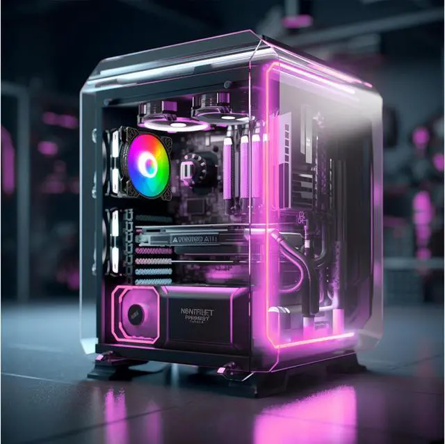 Alt view image 4 of 6 - 120mm case Fan, Pc Fans 5 Pack, rainbow Case Fans with Hydraulic Bearing - Low Noise Computer Fans Parts for PC Case