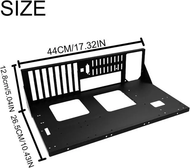 Alt view image 5 of 7 - ATX Open Chassis Case Rack, DIY Gaming Computer Case Chassis, Stand Chassis PC Case Mining Rig Frame Motherboard Bracket Support ITX/ATX