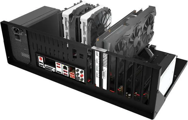 Alt view image 3 of 7 - ATX Open Chassis Case Rack, DIY Gaming Computer Case Chassis, Stand Chassis PC Case Mining Rig Frame Motherboard Bracket Support ITX/ATX