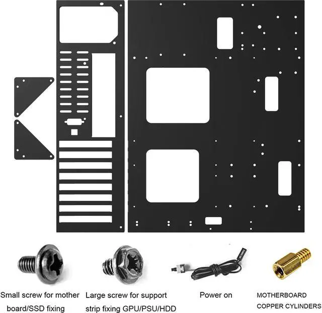 Alt view image 2 of 7 - Open Chassis Rack, EATX ATX MATX ITX Computer Case PC Open Frame Test Bench, Gaming Computer Case (EATX)