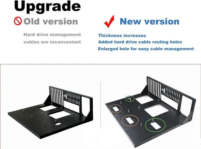 Alt view image 6 of 7 - Open Chassis Rack, EATX ATX MATX ITX Computer Case PC Open Frame Test Bench, Gaming Computer Case (EATX)