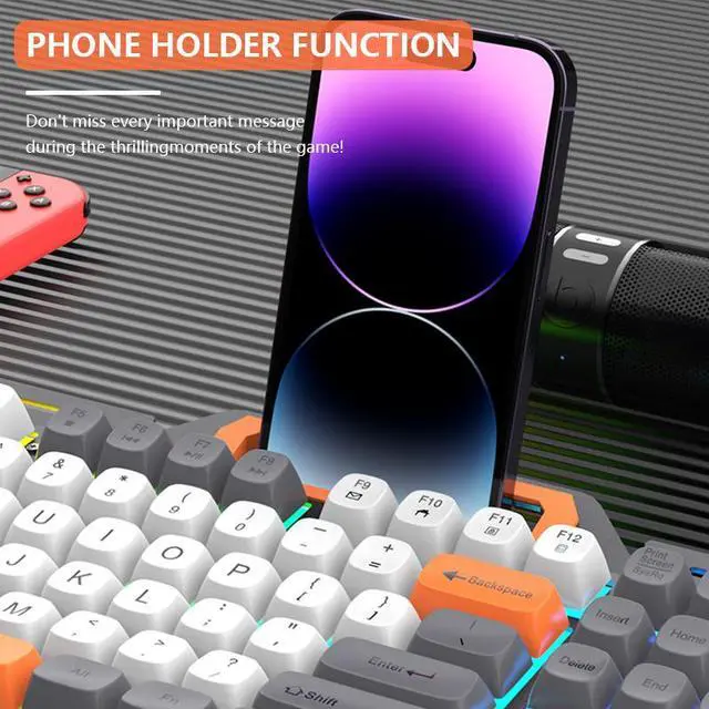 Alt view image 7 of 7 - Wired Gaming Keyboard and Mouse Set with Wrist Rest Keyboard for Windows/Mac, Desktop, Laptop, PC