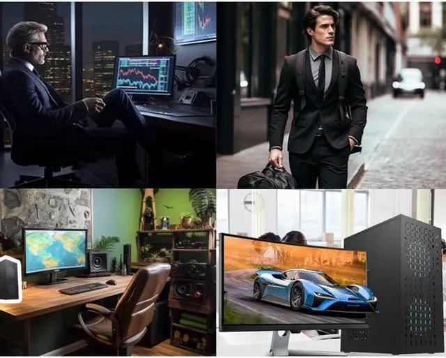 Alt view image 5 of 7 - M-ATX Mini Tower Gaming Computer Cases,Front Panel with Fully Ventilated Airflow,Supports M-AXT/ITX (Black)